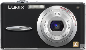 Panasonic's Lumix DMC-FX30 digital camera. Courtesy of Panasonic, with modifications by Michael R. Tomkins.