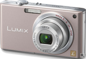 Panasonic's Lumix DMC-FX33 digital camera. Courtesy of Panasonic, with modifications by Michael R. Tomkins. Click for a bigger picture!