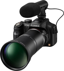 Panasonic's Lumix DMC-FZ150 digital camera. Photo provided by Panasonic Consumer Electronics Co. Click for a bigger picture!