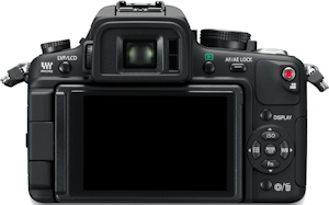 Panasonic's Lumix DMC-GH1 digital camera. Photo provided by Panasonic Consumer Electronics Co. Click for a bigger picture!