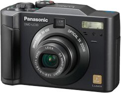 Panasonic's Lumix DMC-LC33 digital camera. Courtesy of Panasonic, with modifications by Michael R. Tomkins.