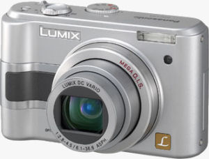 Panasonic's Lumix DMC-LZ3 digital camera. Courtesy of Panasonic, with modifications by Michael R. Tomkins.