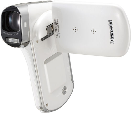 The Dual Camera Xacti DMX-CG100. Photo provided by Sanyo Electric Co. Ltd. Click for a bigger picture!