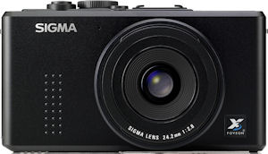 Sigma's DP2 digital camera. Courtesy of Sigma, with modifications by Michael R. Tomkins. Click for a bigger picture!