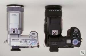 Sony's Cyber-shot DSC-F828 digital camera comparison. Copyright ©2003, The Imaging Resource. All rights reserved. Click for a bigger picture!