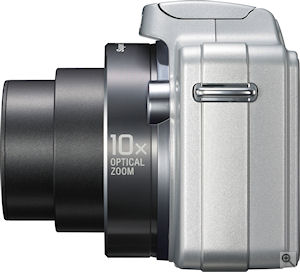 Sony's Cyber-shot DSC-H10 digital camera. Courtesy of Sony, with modifications by Michael R. Tomkins. Click for a bigger picture!