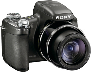 Sony's Cyber-shot DSC-HX1 digital camera. Photo provided by Sony Electronics Inc. Click for a bigger picture!