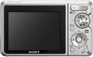 Sony's Cyber-shot DSC-S750 digital camera. Courtesy of Sony, with modifications by Michael R. Tomkins. Click for a bigger picture!