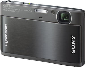 Sony's Cyber-shot DSC-TX1 digital camera. Photo provided by Sony Electronics Inc. Click for a bigger picture!
