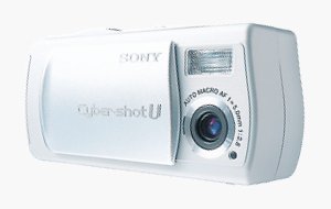 Sony's Cyber-shot U DSC-U10 digital camera. Courtesy of Sony, with modifications by Michael R. Tomkins.
