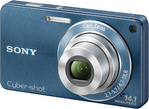Sony's Cyber-shot DSC-W350 digital camera. Photo provided by Sony. Click for a bigger picture!