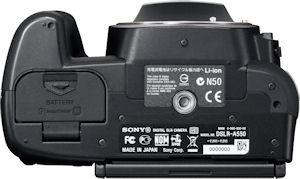 Sony's Alpha DSLR-A550 digital SLR. Photo provided by Sony Electronics Inc. Click for a bigger picture!