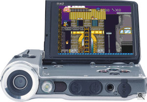 DXG's DXG-589V digital camera. Courtesy of DXG, with modifications by Michael R. Tomkins. Click for a bigger picture!