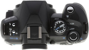 Olympus' E-520 digital SLR. Copyright &copy; 2008, Imaging Resource. All rights reserved. Click for a bigger picture!