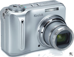 Kodak's Easyshare C875 digital camera. Courtesy of Kodak, with modifications by Michael R. Tomkins. Click for a bigger picture!