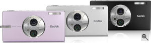 Kodak's Easyshare V705 digital camera. Courtesy of Kodak, with modifications by Michael R. Tomkins. Click for a bigger picture!