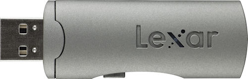 Lexar's Echo SE backup drive ships in capacities from 16 to 64GB. Photo provided by Lexar Media Inc. Click for a bigger picture!