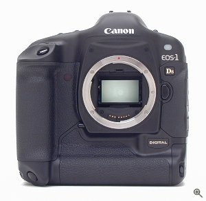 Canon's EOS-1Ds SLR digital camera. Copyright (c) 2002, The Imaging Resource. All rights reserved. Click for a bigger picture!