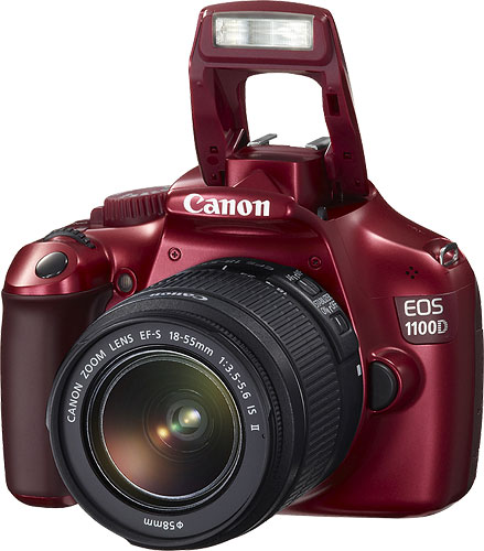Canon Australia's limited edition red EOS 1100D digital SLR. Photo provided by Canon Australia Pty Ltd. Click for a bigger picture!