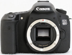 Canon's EOS 60D digital SLR. Photo copyright Â© 2010, Imaging Resource. All rights reserved. Click for a bigger picture!
