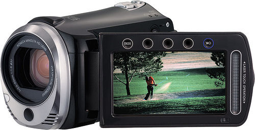 JVC's EverioMemory GZ-HM300 camcorder. Photo provided by JVC Americas Corp.