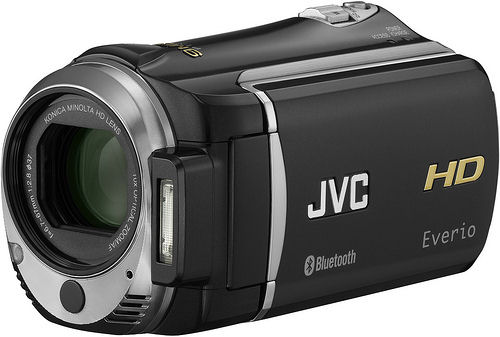 JVC's EverioMemory GZ-HM550 camcorder. Photo provided by JVC Americas Corp.