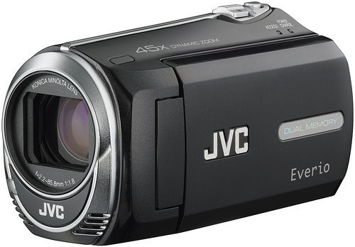 JVC's EverioMemory GZ-MS250 camcorder. Photo provided by JVC Americas Corp.