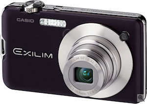 Casio's EXILIM Card EX-S10 digital camera. Courtesy of Casio, with modifications by Michael R. Tomkins. Click for a bigger picture!