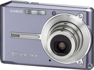 Casio's EXILIM CARD EX-S600 digital camera. Courtesy of Casio, with modifications by Michael R. Tomkins. Click for a bigger picture!