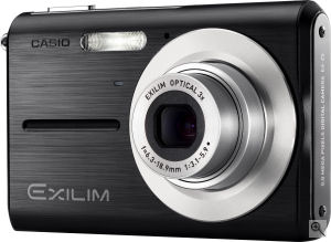 Casio's EXILIM ZOOM EX-Z5 digital camera. Courtesy of Casio, with modifications by Michael R. Tomkins. Click for a bigger picture!