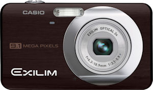 Casio's EXILIM Zoom EX-Z85 digital camera. Courtesy of Casio, with modifications by Michael R. Tomkins. Click for a bigger picture!