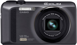 Casio's EXILIM EX-ZR100 digital camera. Photo provided by Casio America Inc. Click for a bigger picture!