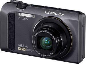Casio's EXILIM EX-ZR100 digital camera. Photo provided by Casio America Inc. Click for a bigger picture!