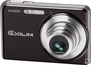 Casio's EXILIM CARD EX-S880 digital camera. Courtesy of Casio, with modifications by Michael R. Tomkins. Click for a bigger picture!