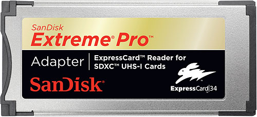 The SanDisk Extreme Pro ExpressCard adapter. Rendering provided by SanDisk Corp. Click for a bigger picture!