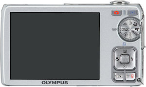 Olympus' FE-350 digital camera. Courtesy of Olympus, with modifications by Michael R. Tomkins. Click for a bigger picture!