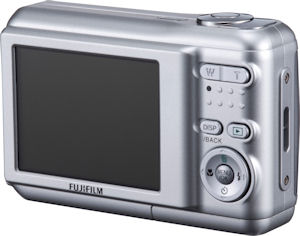 Fujifilm's FinePix A850 digital camera. Courtesy of Fujifilm, with modifications by Michael R. Tomkins. Click for a bigger picture!