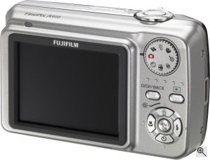 Fujifilm's FinePix A900 digital camera. Courtesy of Fujifilm, with modifications by Michael R. Tomkins. Click for a bigger picture!