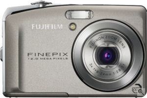 Fujifilm's FinePix F50fd digital camera. Courtesy of Fujifilm, with modifications by Michael R. Tomkins. Click for a bigger picture!
