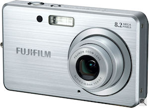 Fujifilm's FinePix J10 digital camera. Courtesy of Fujifilm, with modifications by Michael R. Tomkins. Click for a bigger picture!
