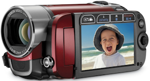 Canon's FS200 flash memory camcorder. Photo provided by Canon U.S.A. Inc. Click for a bigger picture!