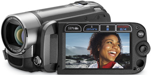 Canon's FS22 flash memory camcorder. Photo provided by Canon U.S.A. Inc. Click for a bigger picture!