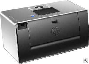 General Imaging's General Electric P1 photo printer. Courtesy of General Electric, with modifications by Michael R. Tomkins. Click for a bigger picture!