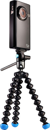 Gorillapod Video with Cisco Flip-series flash camcorder attached. Photo provided by Joby. Click for a bigger picture!