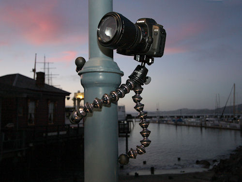 The Ballhead X for Gorillapod Focus in use. Photo provided by Joby Inc. Click for a bigger picture!