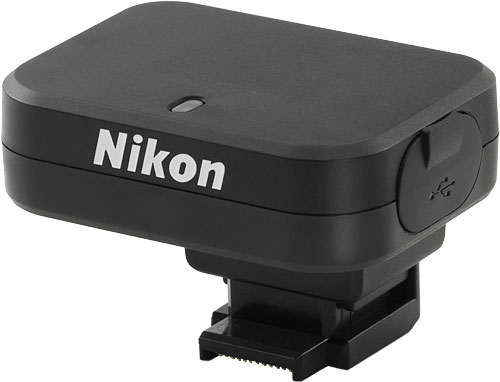 Nikon's GP-N100 GPS unit. Photo provided by Nikon Corp. Click for a bigger picture!