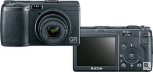 Ricoh's GR Digital. Courtesy of Ricoh, with modifications by Michael R. Tomkins. Click for a bigger picture!