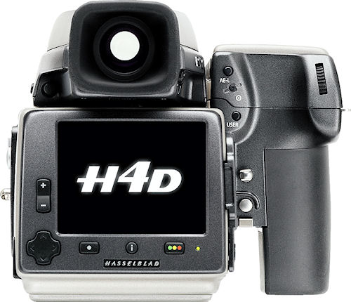 Hasselblad's H4D-60 medium format camera with sixty megapixel sensor. Photo provided by Hasselblad USA Inc. Click for a bigger picture!
