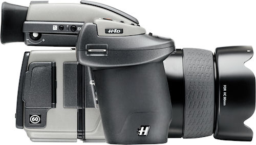 Hasselblad's H4D-60 medium format camera with lens attached. Photo provided by Hasselblad USA Inc. Click for a bigger picture!