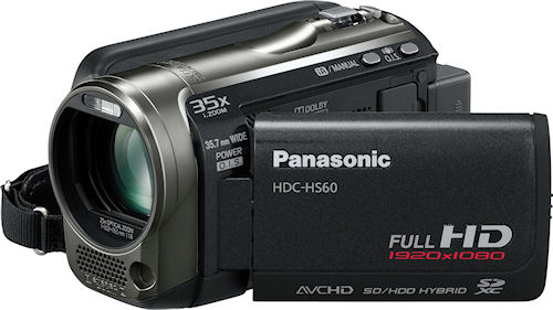 Panasonic's HDC-HS60 digital camcorder. Photo provided by Panasonic Consumer Electronics Co. Click for a bigger picture!